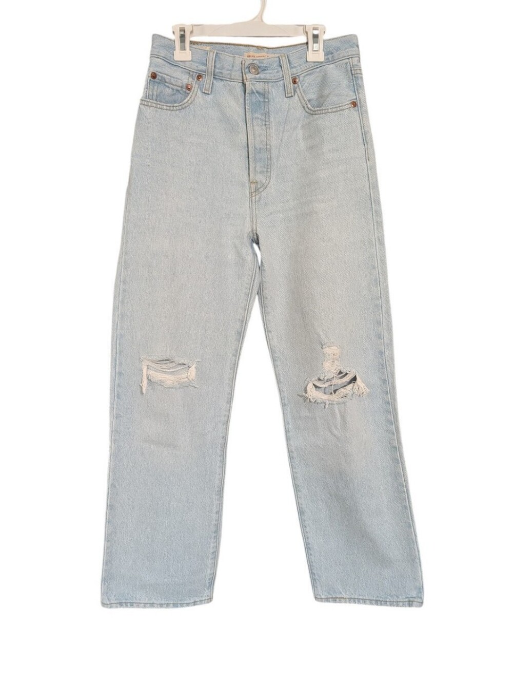 Levi's Ribcage Straight Ankle Jeans - Picture 3 of 12